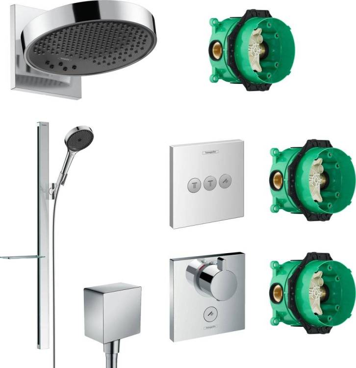 Душевой комплект Hansgrohe Rainfinity 250 (3 jet) 26232000 + 27671000 + 26455000 + 15761000 + 15764000
