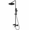 Душевая стойка Wonzon & Woghand WW-88739902-MB черная, с термостатом