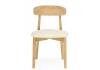 Деревянный стул Woodville Okava 1 15977 бежевая рогожка / светлое дерево фото 2