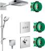 Душевой комплект Hansgrohe Raindance Select E 300 (3 jet) 26468000 + 27856000 + 26455000 + 15760000 + 15764000