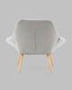 Кресло Stool Group Олби Страйпс QH-2805K 263-6 light grey светло-серый фото 4