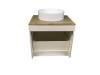 Тумба с раковиной Sintesi STL.W7018_00004151974 подвесная, белый, светло-коричневый фото 7