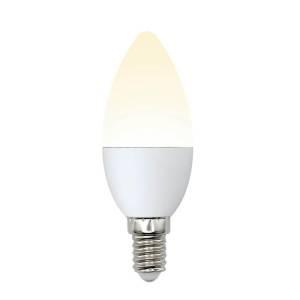 Лампа светодиодная Uniel Multibright LED-C37-6W/WW/E14/FR/MB PLM11WH