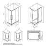 Душевой уголок AM.PM Func W84G-403-12080-MТ Square Slide 120х80, матовый хром, прозрачное фото 8