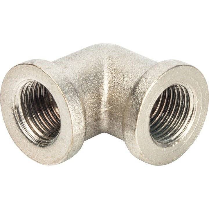 Угольник Stout внутренняя резьба никелированный 1/2х3/4, арт. SFT-0014-003412