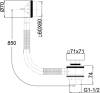 Слив-перелив Allen Brau Infinity Square 5.21028-31 чёрный матовый фото 2