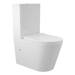 Унитаз-компакт Aqueduto Cone AQDSCON10 безободковый, сиденье микролифт, белый глянцевый