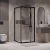 Душевой уголок Niagara Nova NG-6833-34BLACK профиль черный матовый, стекло прозрачное, 90x90x195 фото 3