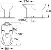 Комплект  Чаша для унитаза-компакта Grohe Bau Ceramic 39429000 + Крышка-сиденье Grohe Bau Ceramic 39493000 с микролифтом + Бачок для унитаза Grohe Bau фото 7