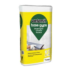 Штукатурка гипсовая Vetonit Base Gyps базовая 30 кг