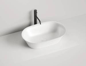 Раковина накладная Salini Mona 110811G Белая глянцевая S-Sense