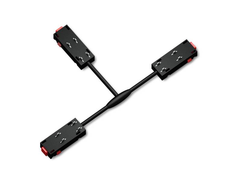 Коннектор питания T-образный для шинопровода Ambrella light Track System GL1114