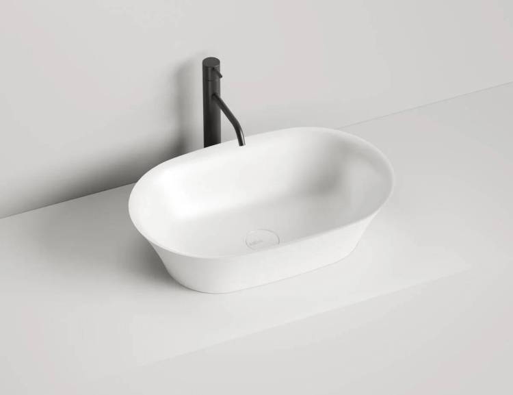 Раковина накладная Salini Mona 110811G Белая глянцевая S-Sense