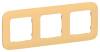 Рамка 3-постовая IEK Flite FI-M32-31-20-K90 золотарник