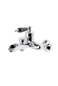 Смеситель для ванны Boheme Vogue 223-BLC хром, с черной керамикой