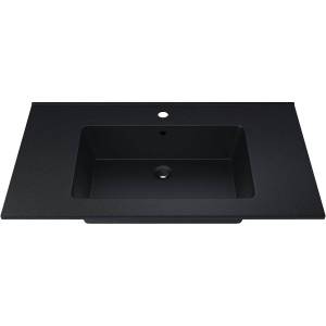 Раковина Uperwood Parma Quartz 291003011 85 см, космос, черная матовая