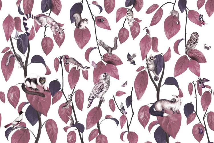 Бесшовные Eco обои Ortograf Miracle 33861 Fancy purple Ворс ОЕ