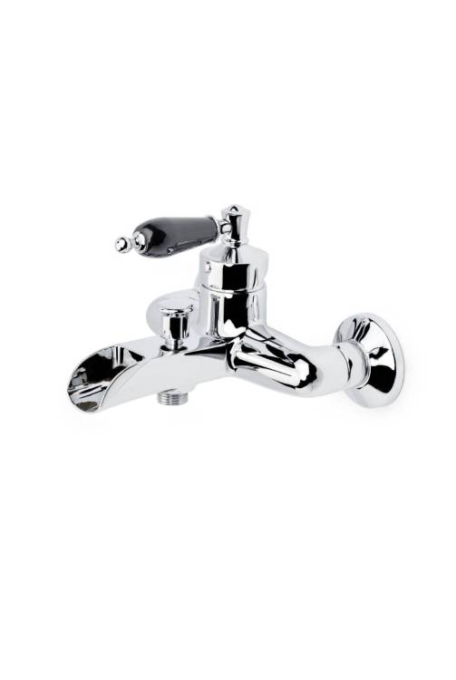 Смеситель для ванны Boheme Vogue 223-BLC хром, с черной керамикой