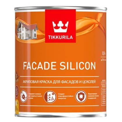 Краска фасадная Tikkivala Facade Silicon глубокоматовая база A 0.9 л