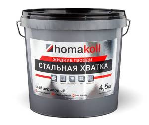 Универсальный клей Стальная Хватка -жидкие гвозди (4,5 кг)