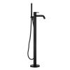 Смеситель для ванны AQUAme Siena AQM6218MB напольный, черный матовый