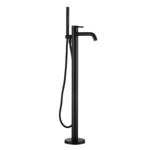 Смеситель для ванны AQUAme Siena AQM6218MB напольный, черный матовый