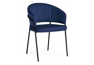 Стул Woodville Лео 592483 синий brandy light 8/черный