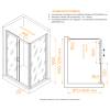 Душевой уголок RGW Passage PA-045 350804529-11 профиль хром, стекло прозрачное, 120x90x195 фото 2