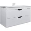 Тумба с раковиной Uperwood Modul 393020562 подвесная, матовая, белая, графит, 100 см фото 2