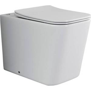 Унитаз приставной Ceramica Nova Cubic CN1809 Rimless безободковый, с крышкой-сиденьем микролифт