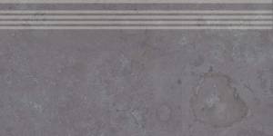 Ступень Kerama Marazzi Про Лаймстоун DD205100R\GR серый темный обрезной 30x60
