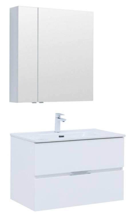 Мебель для ванной Aquanet Алвита New 80 274206 белый матовый, 1382x810x465