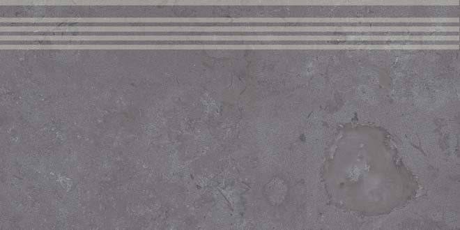 Ступень Kerama Marazzi Про Лаймстоун DD205100R\GR серый темный обрезной 30x60