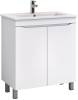 Тумба с раковиной Vigo Grani 75 напольная, 2 дверцы, белая