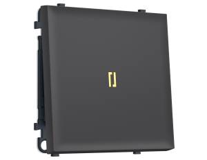 Комплект механизма 1-клавишного выключателя Ambrella Volt Sigma MS902050 графит мягкое касание