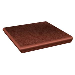 Ступень Paradyz Cloud Rosa Duro угловая с капиносом структурная 33x33
