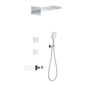 Душевой комплект Wonzon & Woghand WW-D4538-A-CR хром, с термостатом
