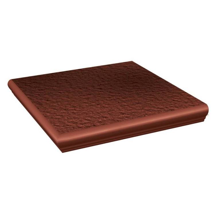 Ступень Paradyz Cloud Rosa Duro угловая с капиносом структурная 33x33