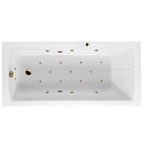 Акриловая ванна Excellent Aquaria 170x75 WAEX.AQU17.ULTRANANO.GL с гидро и аэромассажем, 