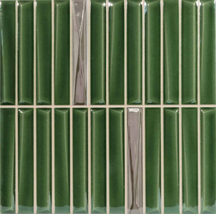 Декор Monopole Melody Royal Green Gold Decor 20x20