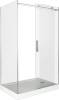 Душевой уголок Good Door Galaxy WTW+SP-C-В 110x80, профиль черный фото 4