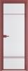 Межкомнатная дверь Profil Doors 4 AX цвет профиля Красный антрацит, стекло безопасное 6 мм мору белый 600x2000
