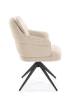 Стул кухонный Halmar K570 V-CH-K/570-KR-BEZOWY бежевый/черный фото 3