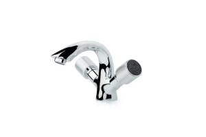 Смеситель для раковины Boheme Royal Crystal black 271-Royal/CRST black хром