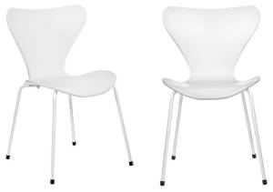 Комплект стульев Bradex Home Seven Style FR 0819P белый 2 шт.