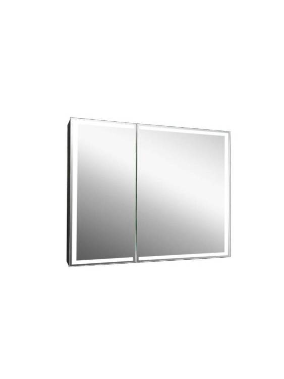 Шкаф-зеркало Continent Mirror Box МВК051, черный 1000х800