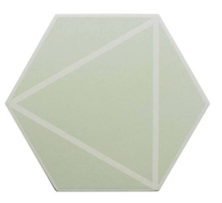 Керамогранит Dna Tiles Fancy 127020 Lines Mint 20x23