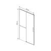 Душевая дверь в нишу Vincea Slim Soft VDS-1SS130CL 1300x2000, профиль хром, стекло прозрачное фото 9