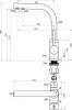 Комплект Paulmark Brilon PM104546-BLM черный металлик + Смеситель Paulmark Essen Es213011-418 для кухонной мойки, черный металлик фото 5
