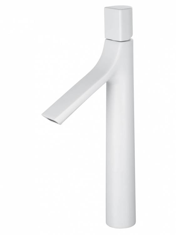 Смеситель для раковины Wonzon & Woghand WW-H1011-MW высокий, белый матовый
